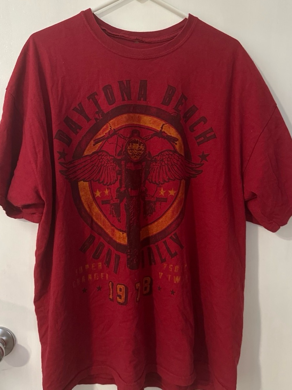 Daytona Beach Red Graphic Tee - Men's Casual Shirt